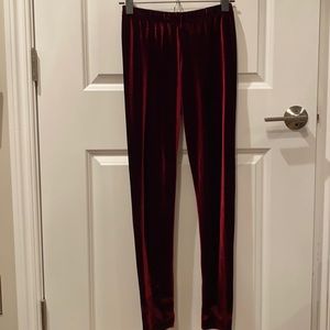 Blackmilk Velvet Mulled Wine Leggings